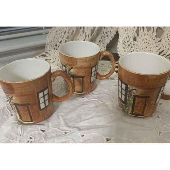 Vintage Price Kensington English Cottage Ware 845007 Tea Coffee Cups 8oz Set 3 - Picture 2 of 7